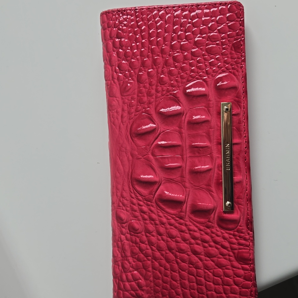 Brahmin Red Crocodile Embossed Women's Wallet